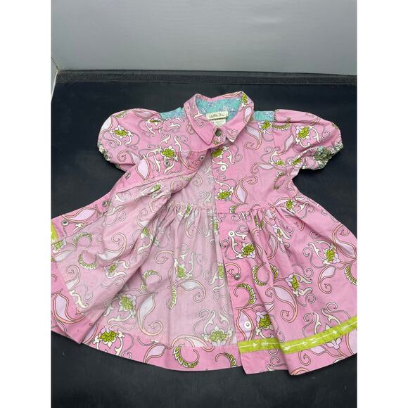 Matilda Jane Secret Fields Pink is Perfect Dress 12 mos Fit n Flare - Picture 5 of 10